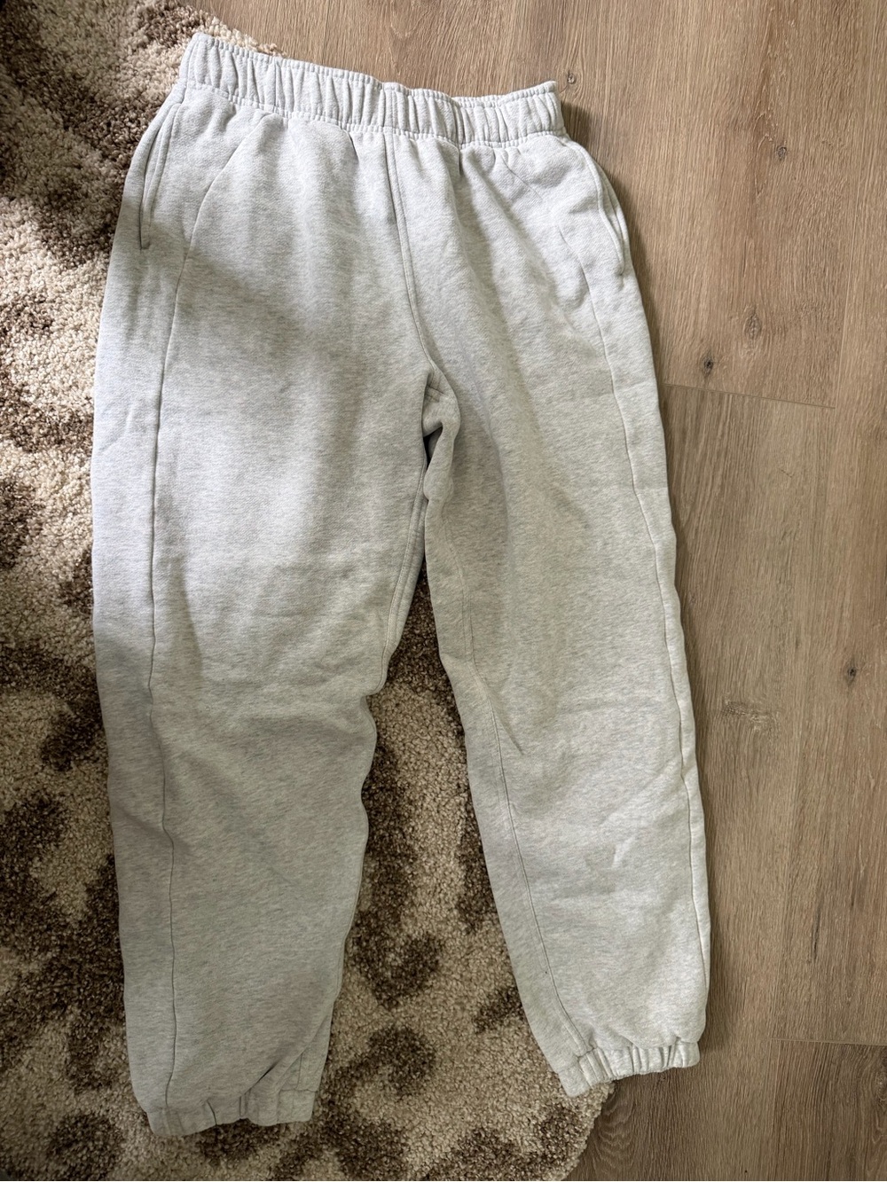 Lululemon Light Gray Fleece Sweatpants - Cozy Everyday Joggers